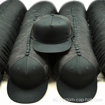 2022 Neue schwarze Flachrand Mesh Cap